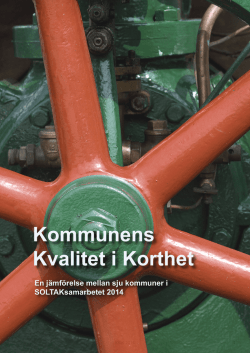 En jämförelse mellan sju kommuner i