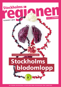 Tidningen Stockholmsregionen 1 2015 - Tillväxt
