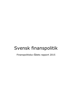 Svensk finanspolitik 2015