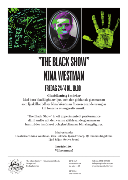 THE BLACK SHOW” NINA WESTMAN