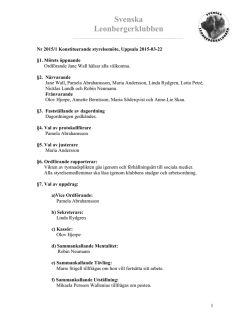 Konstituerande protokoll 2015-03-22