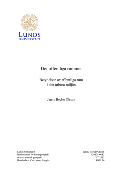 Det offentliga rummet - LUP