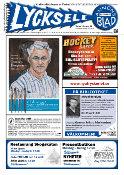 Annonsbladet vecka 15, 2015 - Nya Tryckeriet i Lycksele AB