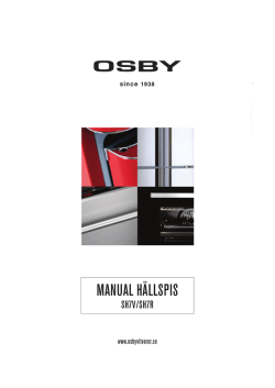 MANUAL HÄLLSPIS