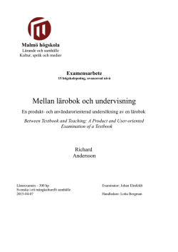 Examensarbete - Richard Andersson