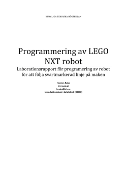 Programmering av LEGO NXT robot