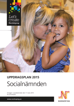 Uppdragsplan för socialnämnden (pdf, 2.6MB, 30 mar 2015)