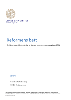 Reformens bett - Lund University Publications