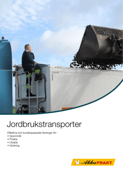 Produktblad Jordbrukstransporter 2015-06