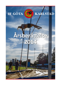 Verksamhetsberättelse 2014