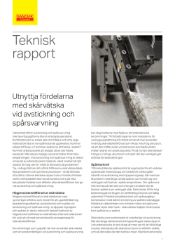 Teknisk rapport - Sandvik Coromant