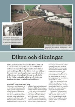 Diken och dikningar - Vårda Vattendragens Kulturarv