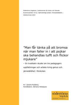 Man f&aring;r t&auml;nka p&aring; att bromsa n&auml;r man faller in i att
