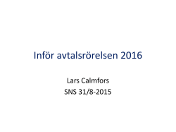 Lars Calmfors presentation 272.8 KB pdf