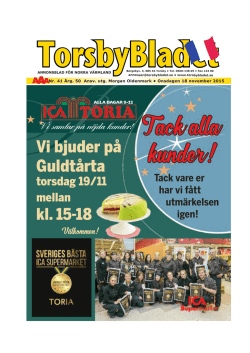 Vecka 47 - Torsbybladet