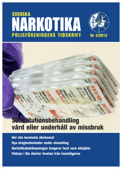 Nr 4 2012 - Svenska Narkotikapolisföreningen