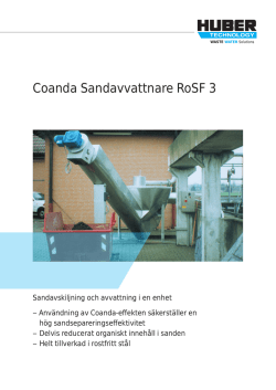 COANDA Sandavvattnare RoSF 3