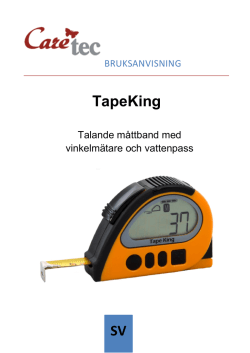 Manual talande måttband Tape King