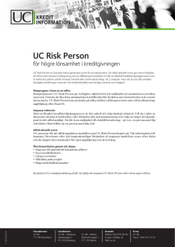 UC Risk Person