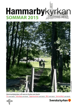 Sommarblad 2015 - Hammarbykyrkan