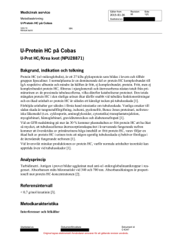 U-Protein HC på Cobas