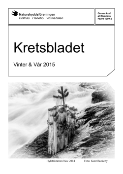 Kretsbladet Vår 2015 - Naturskyddsföreningen Voxnadalen