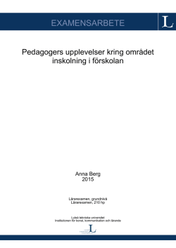 EXAMENSARBETE - pure.ltu.se - Luleå tekniska universitet