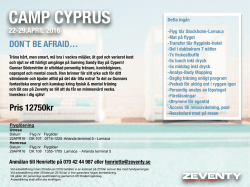 Camp Cyprus information pdf
