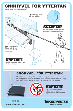 SN&Ouml;HYVEL F&Ouml;R YTTERTAK