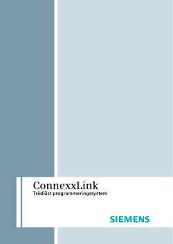 Bruksanvisning - ConnexxLink, 4 MB