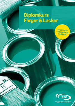 Diplomkurs Färger & Lacker