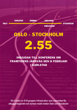 OSLO - STOCKHOLM