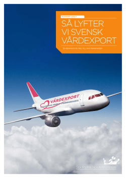 Så lyfter vi svensk vårdexport