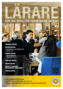 Lärarutbildningens folder