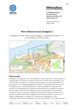 Norra Nacka strand, detaljplan 3