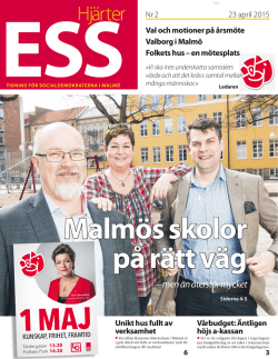 Hjärter Ess April 2015 - Socialdemokraterna i Malmö