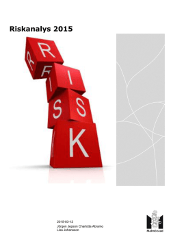Riskanalyser 2015