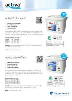 Activa White Wash Activa Color Wash