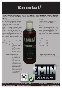 Enertol® - EMIN Svenska AB