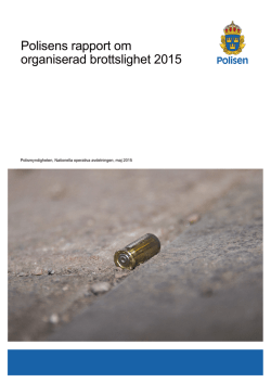 Polisens rapport om organiserad brottslighet 2015