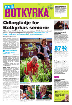 Odlarglädje för Botkyrkas seniorer