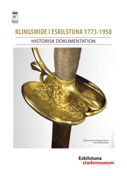 KLINGSMIDE I ESKILSTUNA 1773-1950