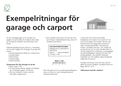 Exempelritningar för garage och carport