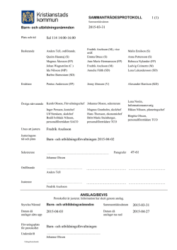2015-03-31 - Kristianstad kommun
