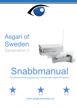 Sweden - Asgari IP Kameror