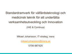 Presentation Mikael Johansson
