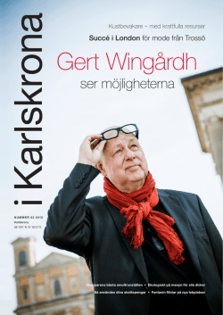 Gert Wing&aring;rdh - Karlskrona kommun