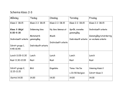 Ladda upp schema klass 2