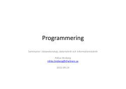 Programmering