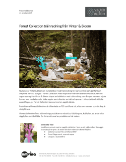 Forest Collection träinredning från Vinter & Bloom
